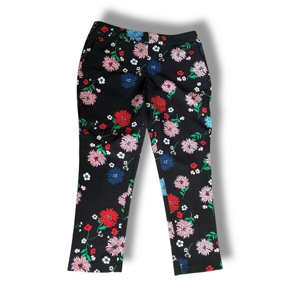 Cynthia Rowley floral flat front straight leg dress pants - Picture 1 of 6